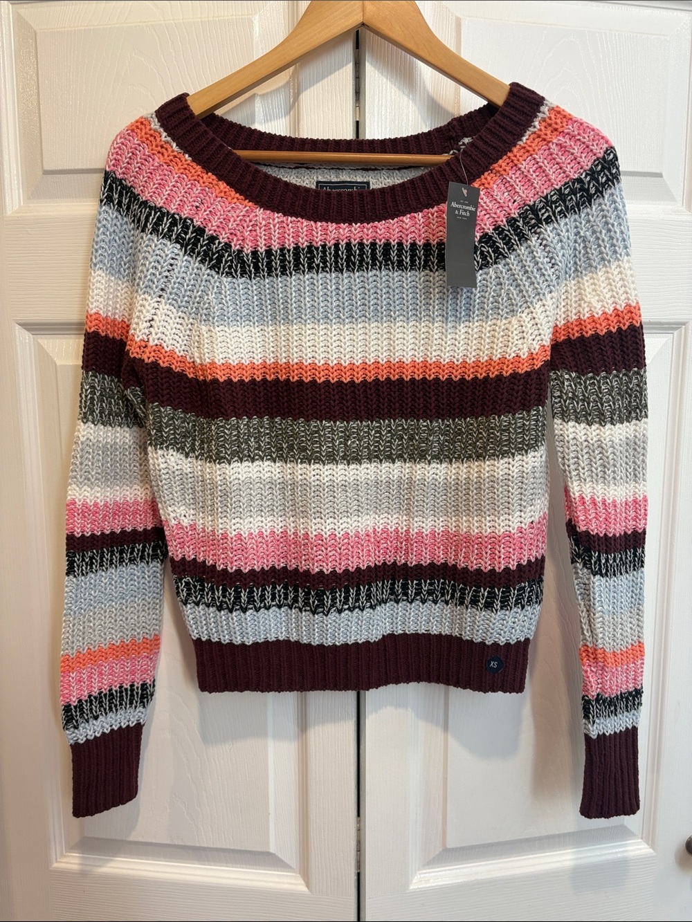 Striped Multi-Color Knit Sweater - Women's